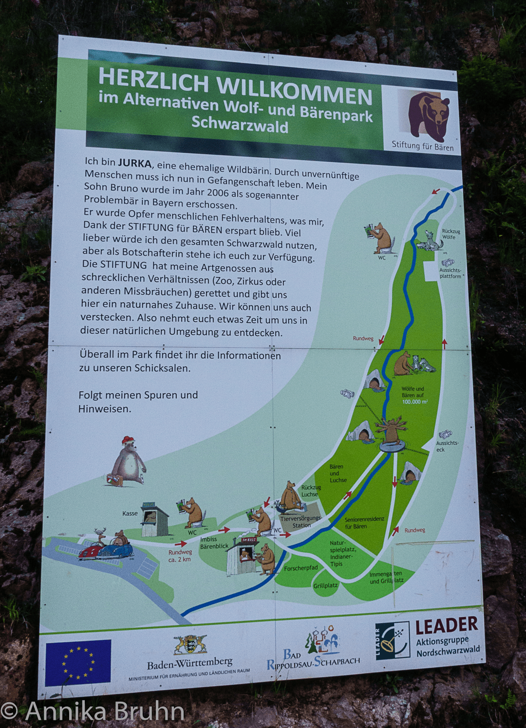 Karte vom Bärenpark